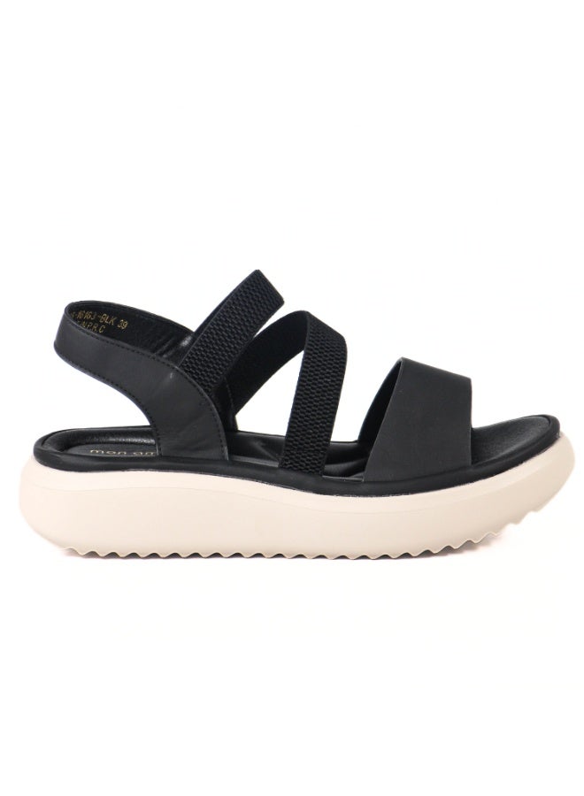 Mon Ami Women’s Platform Comfort Sandals | Lightweight Elastic Strap Walking Sandals | Cushioned Open Toe Casual Footwear | Soft Support Slingback Sandals for Daily Wear Travel Outdoor Use | Modern Comfort Fashion Sandals - Image 5