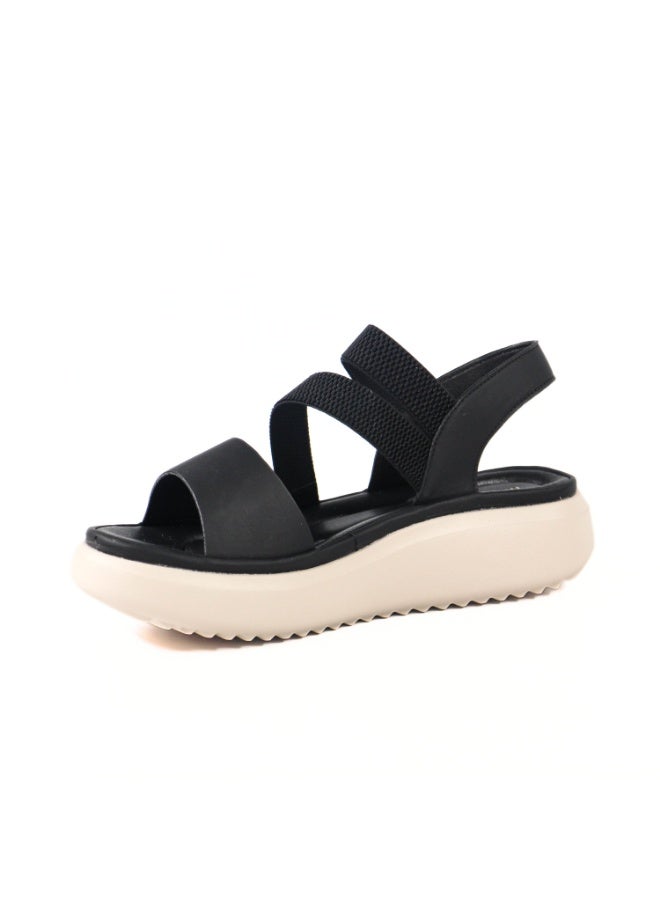 Mon Ami Women’s Platform Comfort Sandals | Lightweight Elastic Strap Walking Sandals | Cushioned Open Toe Casual Footwear | Soft Support Slingback Sandals for Daily Wear Travel Outdoor Use | Modern Comfort Fashion Sandals - Image 1