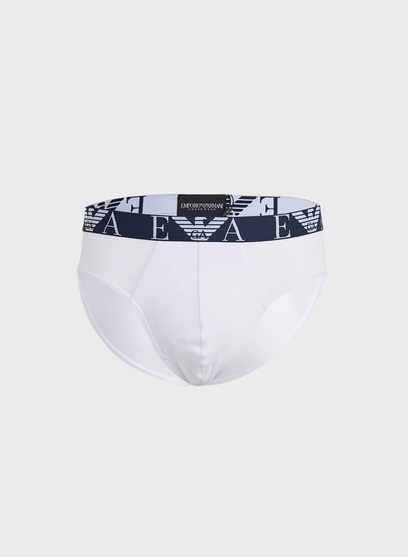 EMPORIO ARMANI 3 Pack Logo Band Assorted Briefs