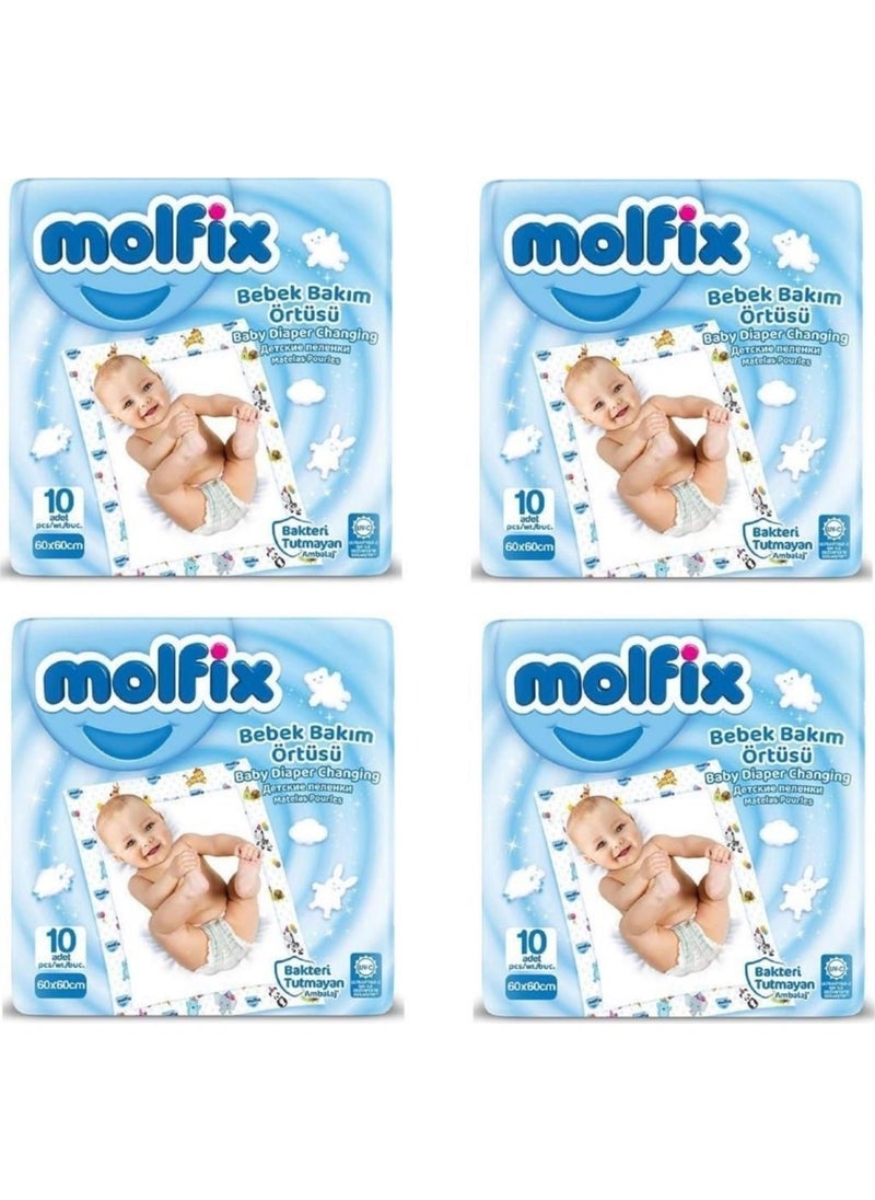 Molfix غلاف رعاية الأطفال ٤ عبوات ٤٠ قطعة  - Image 2