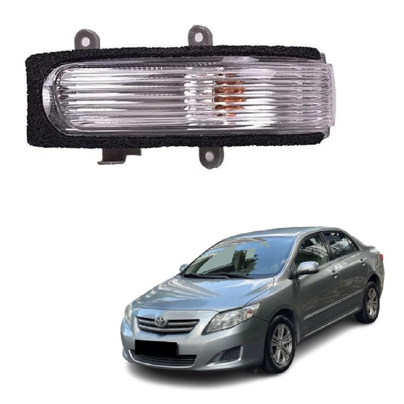 STYCARO-Side Mirror Indicator Lamp Light OEM Type for Toyota Corolla Altis 2008-2013 Old Model Yellow with Scotch Lock (LEFT PASSENGER SIDE) - Image 1