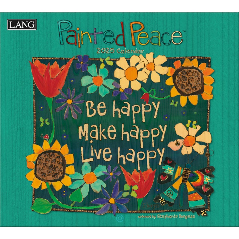 LANG Painted Peace 2025 Wall Calendar 25991002002