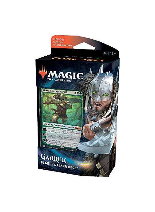 Magic The Gathering Garruk Savage Herald Planeswalker Deck ; Core Set 2021 (M21) ; 60 Card Starter Deck - Image 1