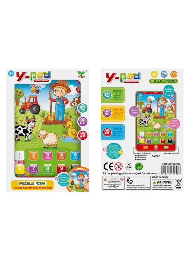 Voice Learning Machine Toy for 3+ Years | Interactive Learning of ABCs, Music, Numbers, and Animal Sounds