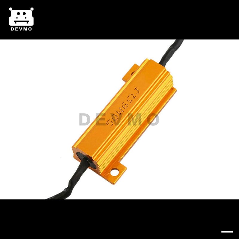 DEVMO 4pcs Load Resistor 50W 6RJ 6ohm LED Decoder FIX Hyper Flash Turn Signal Blinker Brake Steering Light For LED Conversion Kit - Image 3