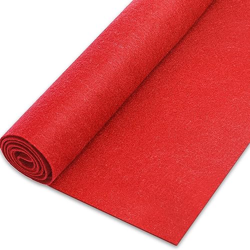 CHENGZHG Felt Fabric 1.8 mm Thick 36" x 72" - Soft Durable Felt by The Yard Felt Sheets for Arts and Crafts, DIY Sewing, Crafting Projects (Red) - Image 1