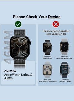 Tersely (3 Pack) Case Compatible with Apple Watch Series 10-46mm, Built-in Thin HD Tempered Glass Screen Protector Overall Cover Replacement for iwatch S10 2024  - Image 4