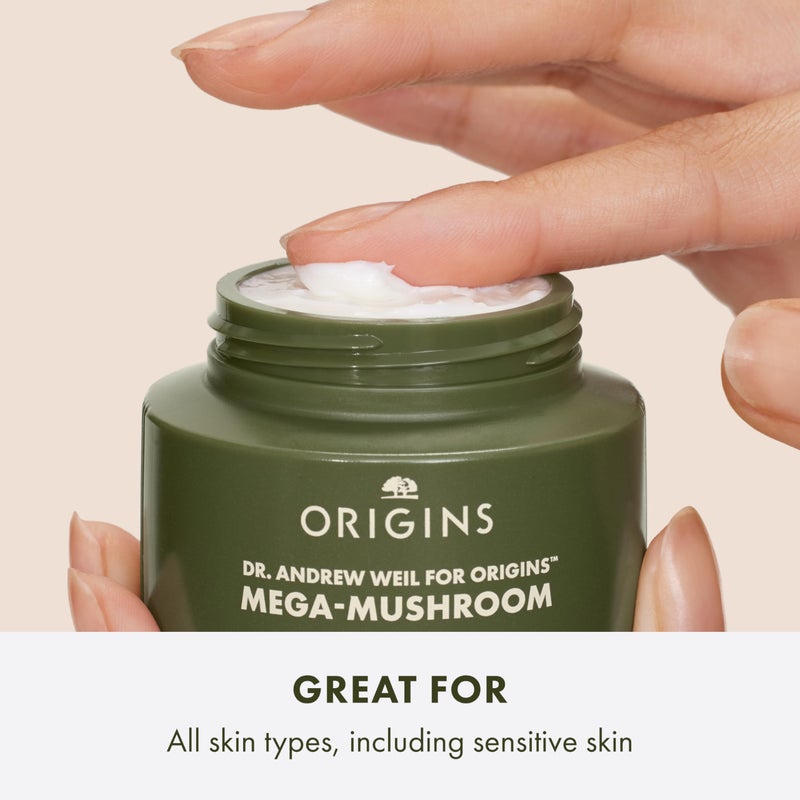 Origins Mega-Mushroom Soothing Cream | Visibly Soothes Skin | With Reishi Mushroom, 1.7 Fl Oz - Image 3