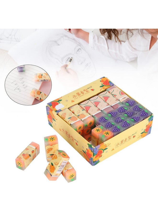 PUSOKEI 36Pcs Cute Pencil Eraser Exquisite Eraser Set With Rubber Material Safe & Eco‑Friendly For Homework Rewards Gift Filling  - Image 3