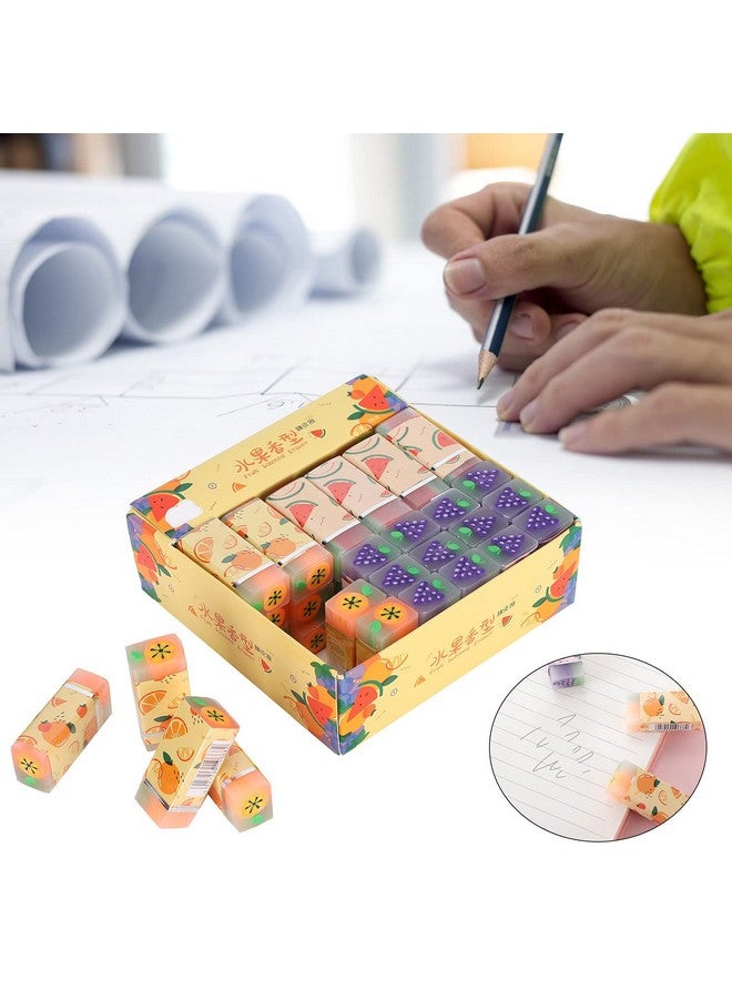 PUSOKEI 36Pcs Cute Pencil Eraser Exquisite Eraser Set With Rubber Material Safe & Eco‑Friendly For Homework Rewards Gift Filling  - Image 5