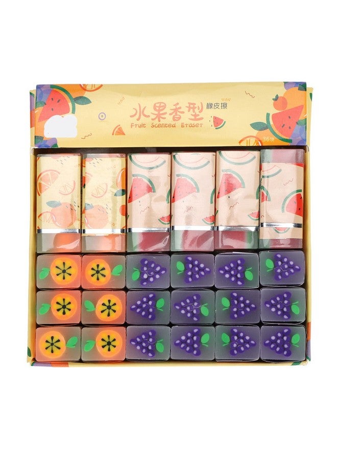 PUSOKEI 36Pcs Cute Pencil Eraser Exquisite Eraser Set With Rubber Material Safe & Eco‑Friendly For Homework Rewards Gift Filling  - Image 4