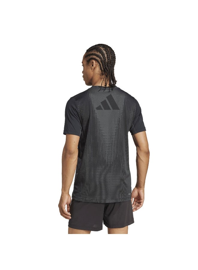 Adidas Airchill Tee Black Training T-Shirts For Men XS - Image 3