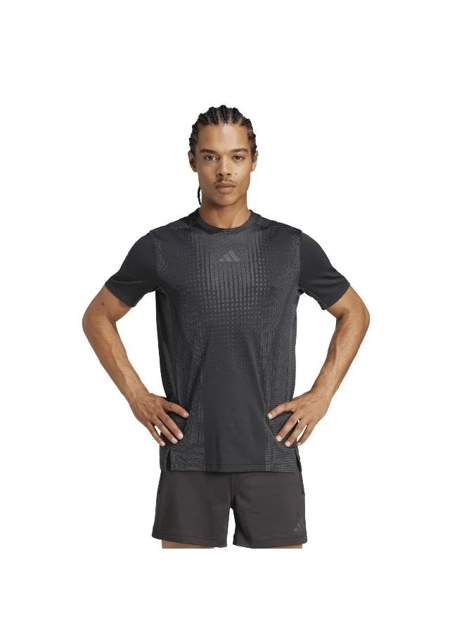 اديداس Adidas Airchill Tee Black Training T-Shirts For Men XS