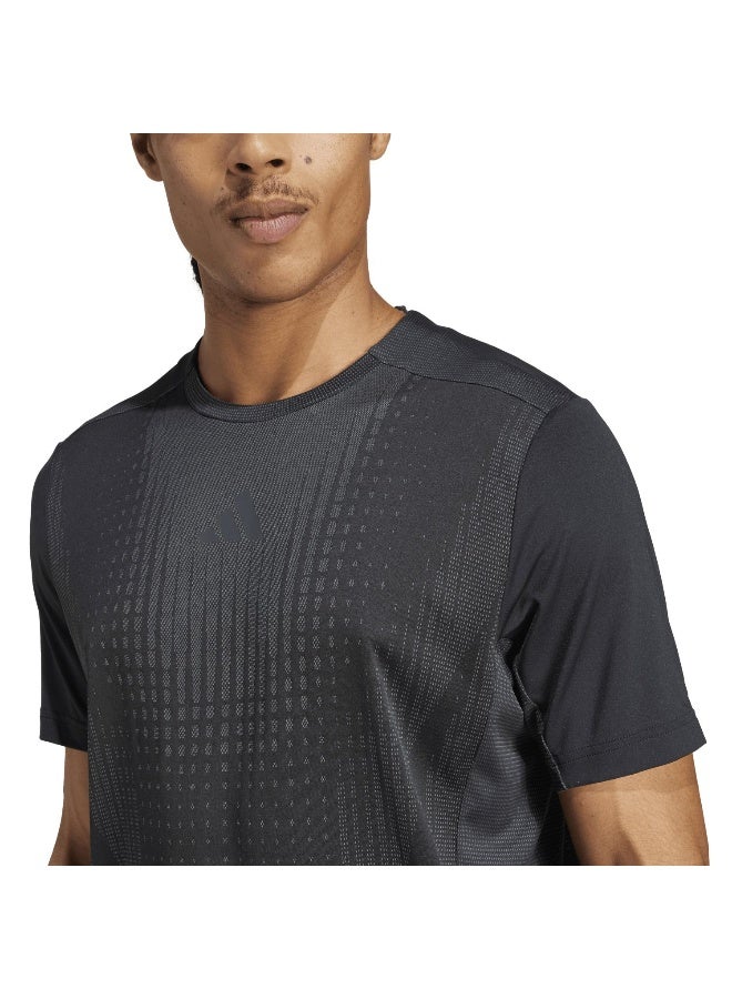 Adidas Airchill Tee Black Training T-Shirts For Men XS - Image 5