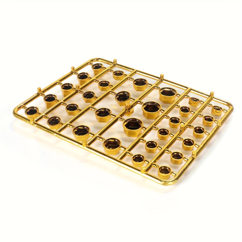 30 Pcs Screw Cap Golden Motorcycle Modification Nut Bolt Covers Decorative Accessories - Image 1