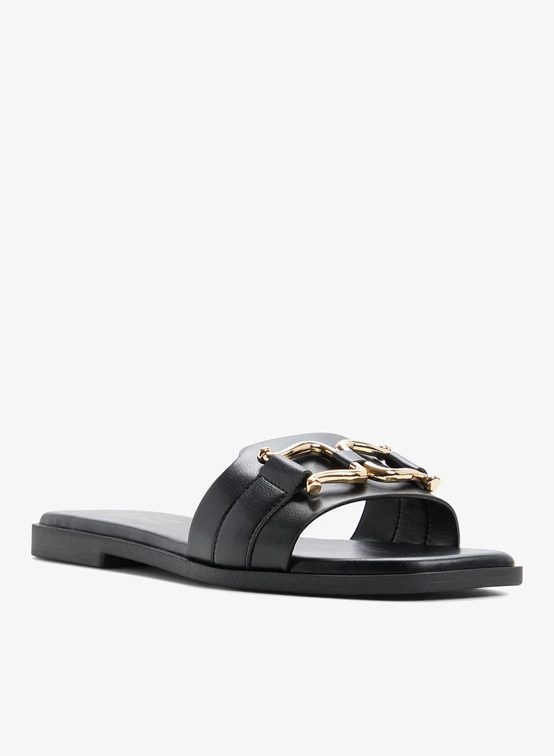 Call it Spring BLACK Missyy Flat Sandals for Women | Best Price UAE