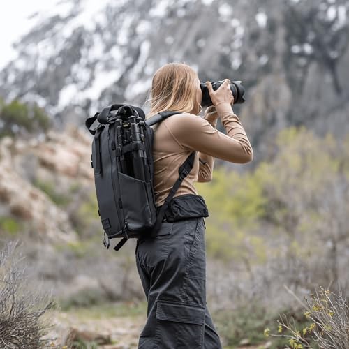 WANDRD PRVKE Rolltop 21L V4 Camera Backpack – Expandable Weatherproof Travel Bag with Laptop Sleeve and Clamshell Opening - Image 4