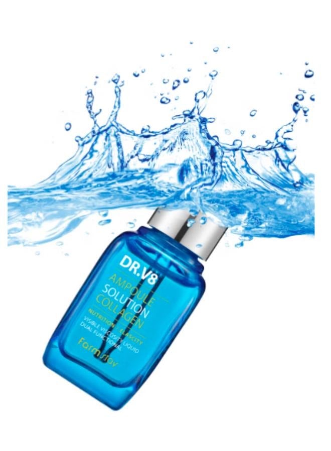 Farm Stay DR-V8 Collagen Ampoule Solution 30ml - Image 2
