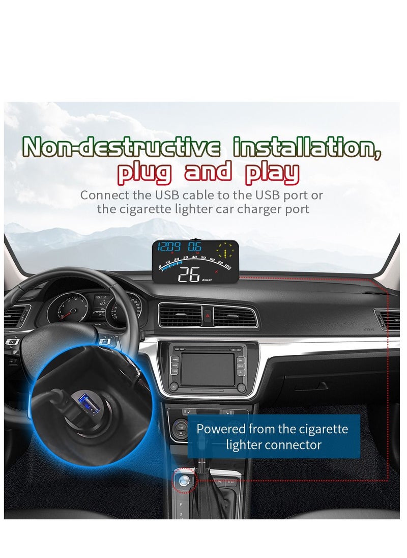 GULFLINK - GULFLINK Head up Display GPS Vehicle speed Meter G10-Blue - Image 1