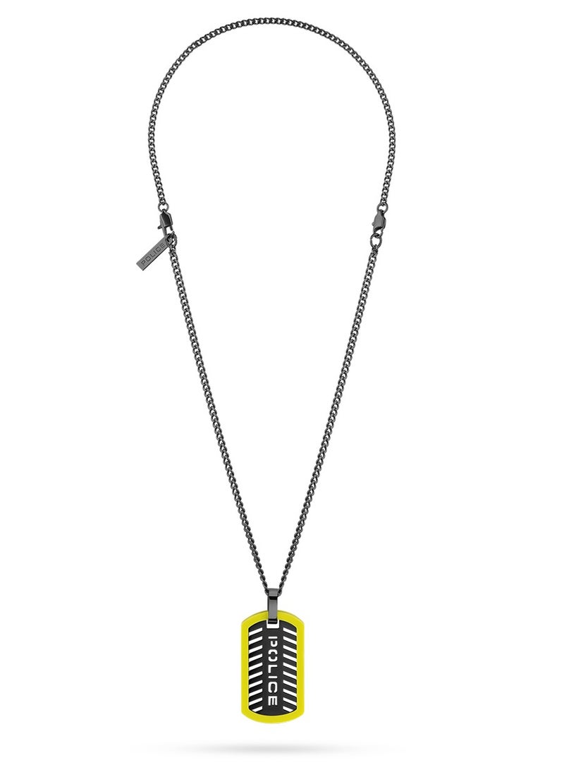 POLICE Tag Detail Long Necklace - Image 2