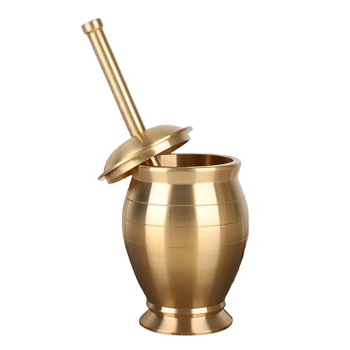 MERISHOPP Mortar and Pestle Set Copper Spice Grinder for Spice Spice Grinding Crushing|Home & Garden|Kitchen Dining & Bar|Kitchen Tools & Gadgets|Mortar & Pestles - Image 5