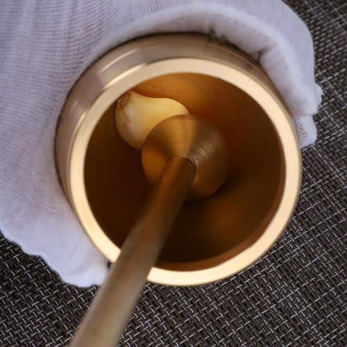 MERISHOPP Mortar and Pestle Set Copper Spice Grinder for Spice Spice Grinding Crushing|Home & Garden|Kitchen Dining & Bar|Kitchen Tools & Gadgets|Mortar & Pestles - Image 3