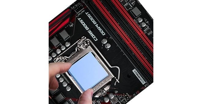 TRUEBOND Graphics Silicone Thermal Pad Heat-Sink (12mmx12mm) Thickness-1.5mm 6.0 W/(m⋅K) Thermal Conductivity, Soft Safe Simple to Apply for SSD CPU GPU LED IC Chipset Cooling - Blue (6) - Image 4