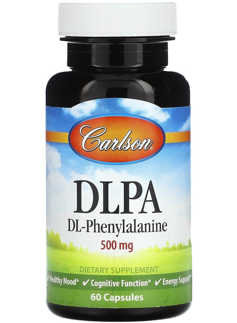 DLPA, DL-Phenylalanine, 500 mg, 60 Capsules