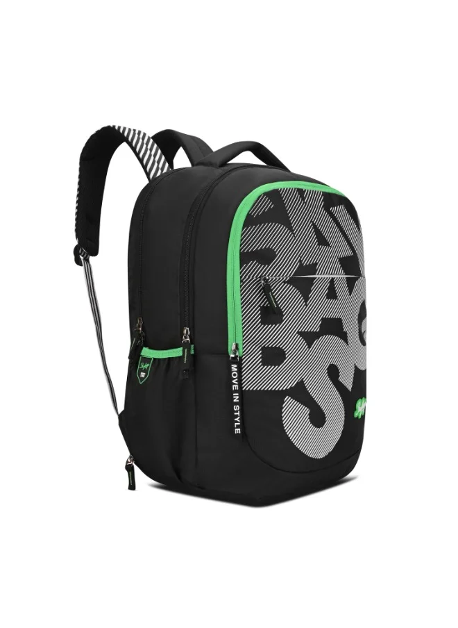 سكاي باجز SKYBAGS KLAN PLUS 01 Unisex Black School Backpack - SK BPKPLS1BLK
