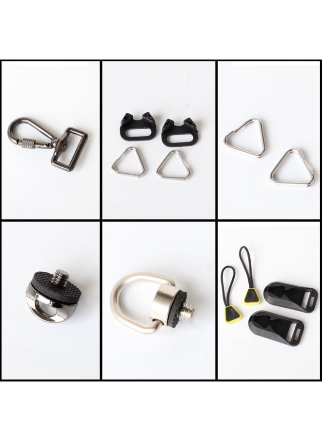 Generic Slr Camera Shoulder Strap Quick Release Buckle Strap Screw Tail Buckle Connector Quick Release Buckle Quick Release Shoulder Strap Quick Buckle-Body Color:Triangle Ring  - Image 2