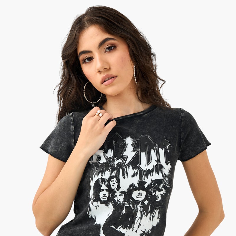 SP Characters AC/DC Graphic Print T-shirt - Image 4