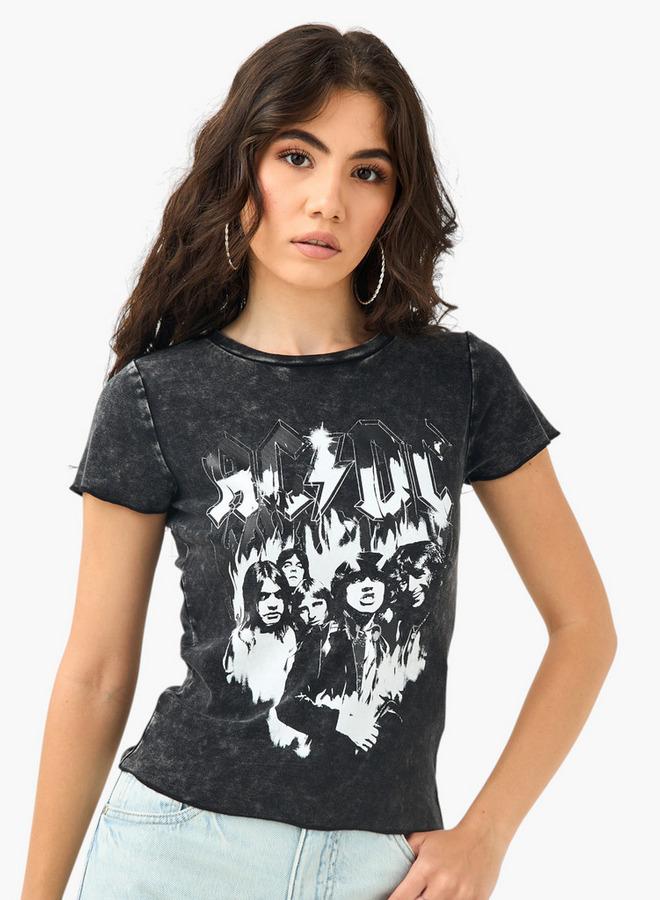 SP Characters AC/DC Graphic Print T-shirt - Image 1