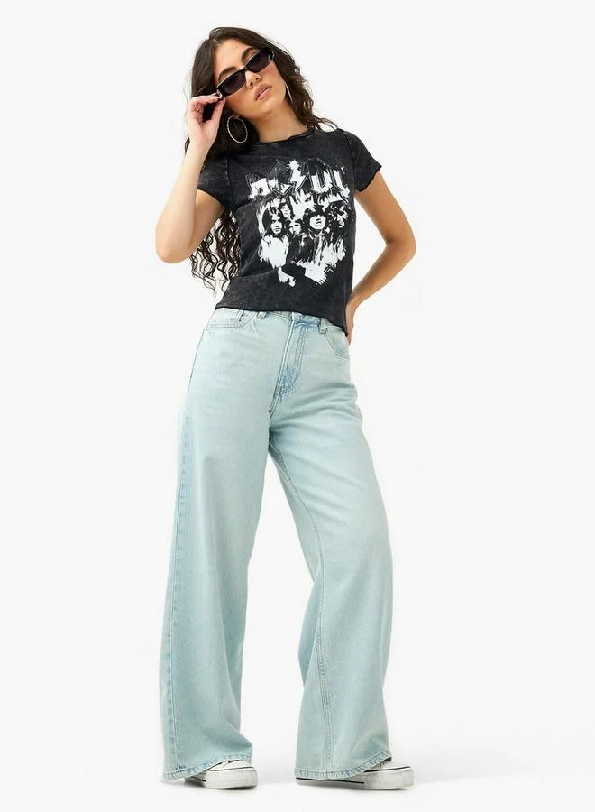 SP Characters AC/DC Graphic Print T-shirt