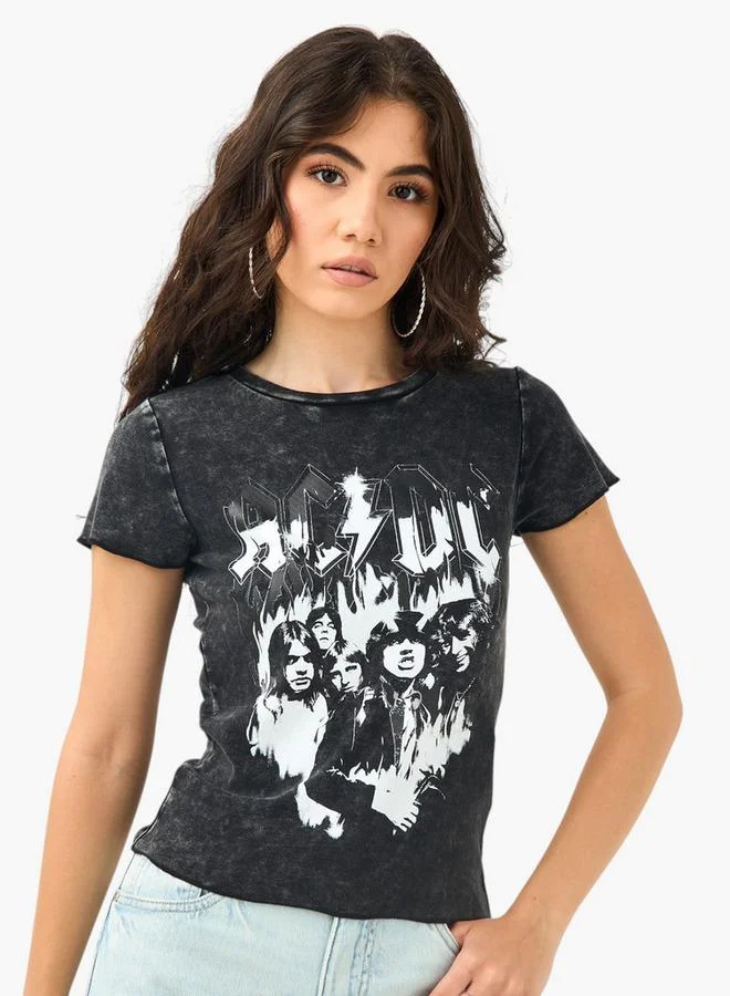 SP Characters AC/DC Graphic Print T-shirt
