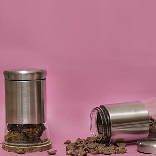 WRINGO 850ML Glass Food Storage Airtight tea coffee sugar containers for Kitchen Storage Container with Lid for tea coffee & Sugar, Dry Fruit jars, Storage Box, Set of 3 (WR-11), Silver - Image 5