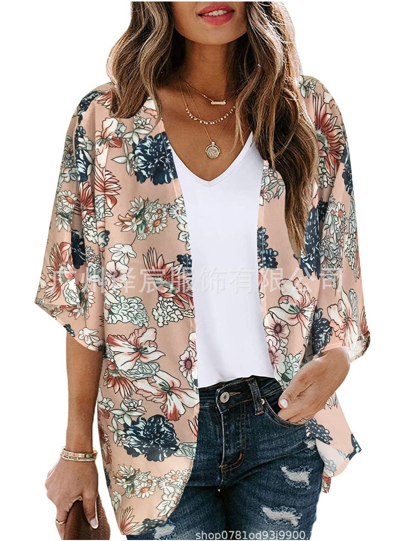 Loquat - Women's Sun Protection Blouse Print Cardigan - Image 1