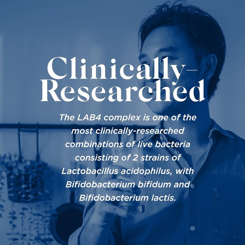 BioCare Mindlinx Complex LAB4 Lactobacillus Rhamnosus Live Bacteria with Lglutamine 60 Capsules - Image 4