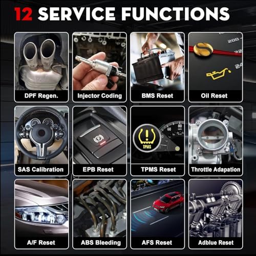 LAUNCH CRP129I V2.0 2025 OBD2 Scanner, ABS/SRS/at/ENG Car Diagnostic Tool, 12 Reset Services TPMS/Oil/EPB/SAS/BMS/DPF/Throttle Reset, Injector Coding, FCA AutoAuth, Lifetime Update - Image 3