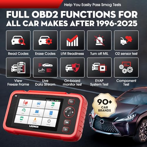 LAUNCH CRP129I V2.0 2025 OBD2 Scanner, ABS/SRS/at/ENG Car Diagnostic Tool, 12 Reset Services TPMS/Oil/EPB/SAS/BMS/DPF/Throttle Reset, Injector Coding, FCA AutoAuth, Lifetime Update - Image 5