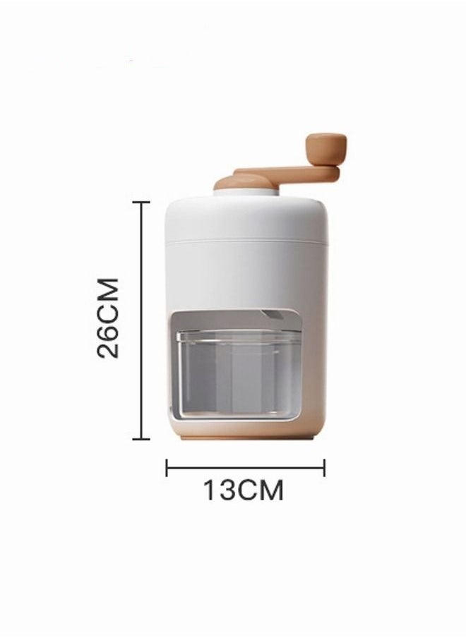 Ice Crusher Machine,Manual Ice Shaver With Ice Box And Storage Box,Portable Ice Crusher And Shaved Ice Machin,BPA Free