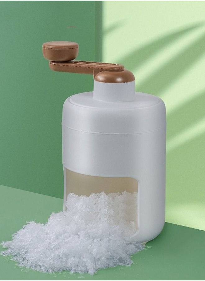 Ice Crusher Machine,Manual Ice Shaver With Ice Box And Storage Box,Portable Ice Crusher And Shaved Ice Machin,BPA Free