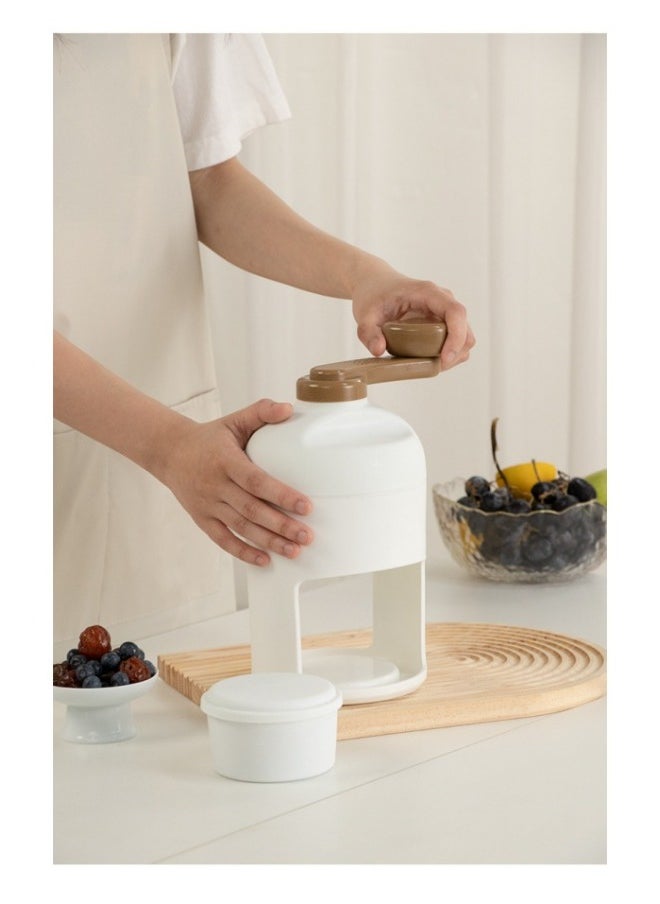 Ice Crusher Machine,Manual Ice Shaver With Ice Box And Storage Box,Portable Ice Crusher And Shaved Ice Machin,BPA Free