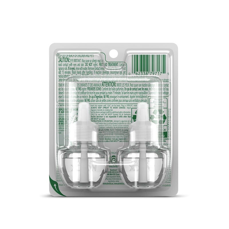 Air Wick Plug In Scented Oil Refill,Fresh Waters, 2 ct - Image 4