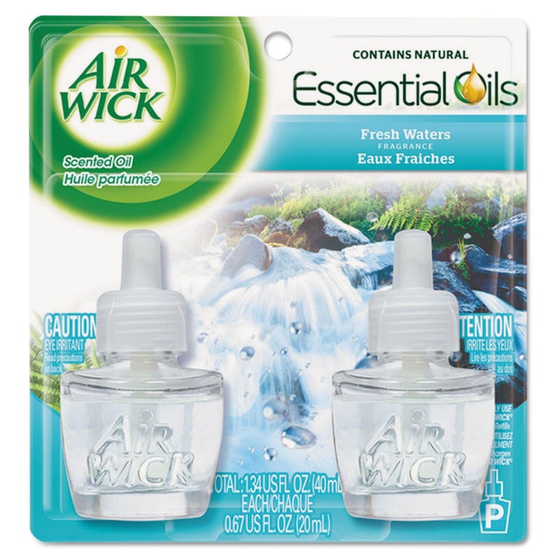 Air Wick Plug In Scented Oil Refill,Fresh Waters, 2 ct - Image 1