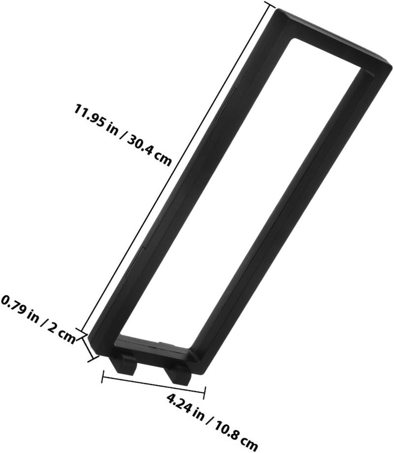 DOITOOL Shadow Box Display Frame 30x11 Inch Black Specimen Holder for Insects Butterflies and Plants, Glass Frame for Home Decor and Collector Display - Image 1