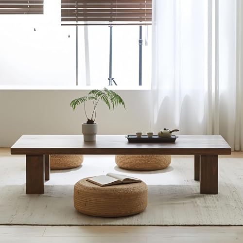 X went Japanese Style Sheesham Wood Coffee Table for Living Room, Dining Room, Bedroom, Kitchen, Office Home Decor Size (60x50x38) - Image 3