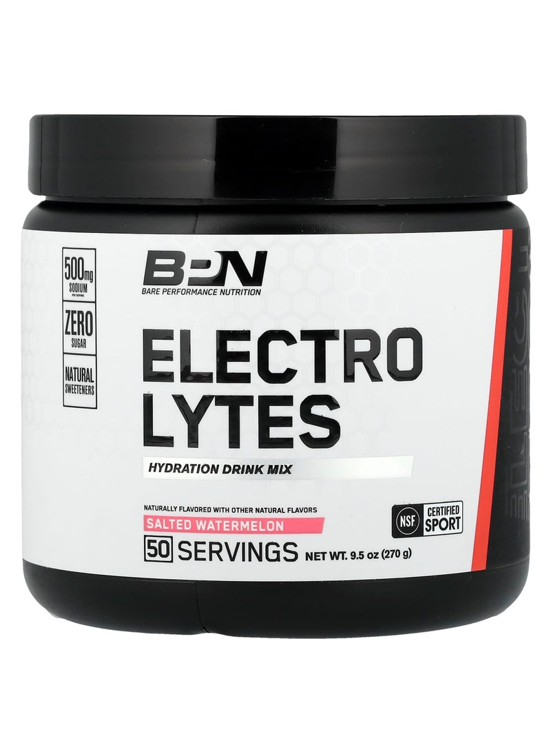Electrolytes, Hydration Drink Mix, Salted Watermelon, 9.5 oz (270 g)