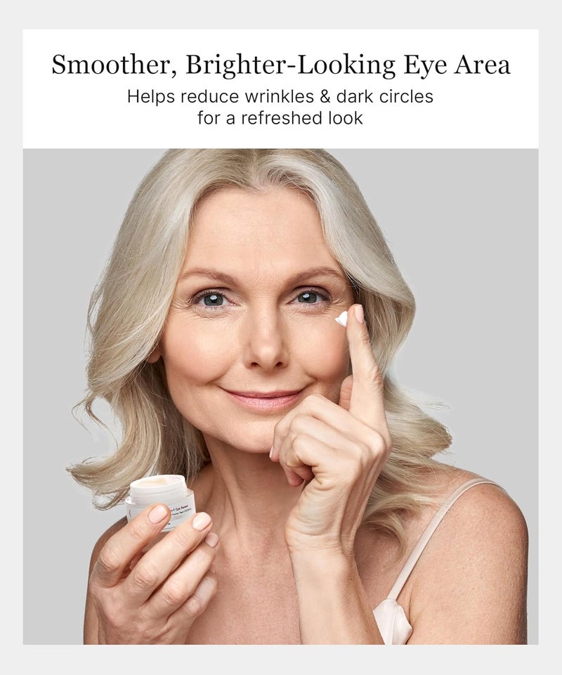 keracell Eye Cream Anti Aging Solution 8in1 Renew Cream with MHCsc Technology Under Eye Cream for Dark Circles Reduces Puffiness Fine Lines Wrinkles With Peptides Cucumber 05 oz - Image 3
