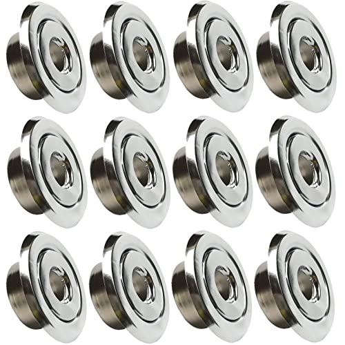 Happy Tree (12 Pack) 1/2" IPS Fire Sprinkler Head Escutcheon Plate 3/4" Adjustment Range Recessed Two Piece Rosette Cover Trim Ring Chrome - Image 1
