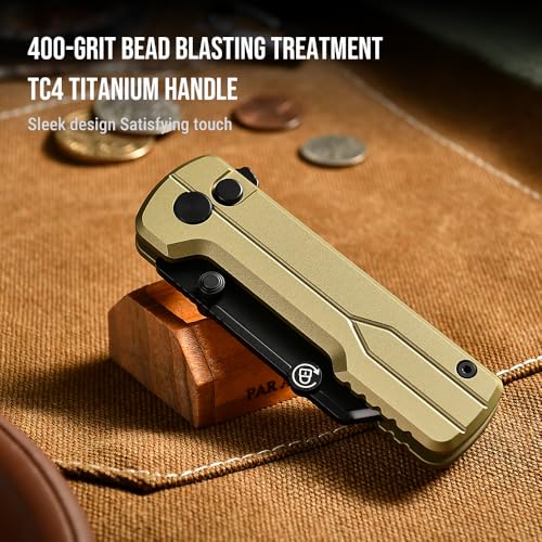 OKNIFE U1 Ultra Pocket Folding Utility Knife with Ceramic Blade, Lightweight O-Aluminum Handle Box Cutter with Clip, Button Lock Pocket Knife for Men Women (Olive Green) - Image 2